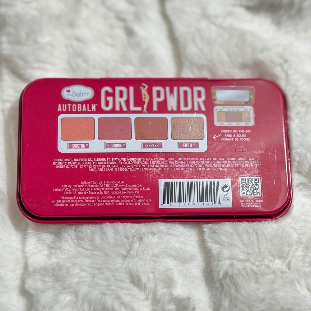 theBalm Autobalm GRL PWDR Cheeks on the Go Blush Palette 4 Shades Travel Tin - Picture 3 of 4